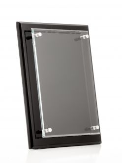 PFP79B 7" x 9" Black Board with Full Glass